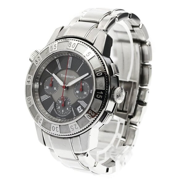 TIFFANY&Co. Mark T-57 Chronograph gray Dial Automatic Men's Watch - Picture 1 of 11